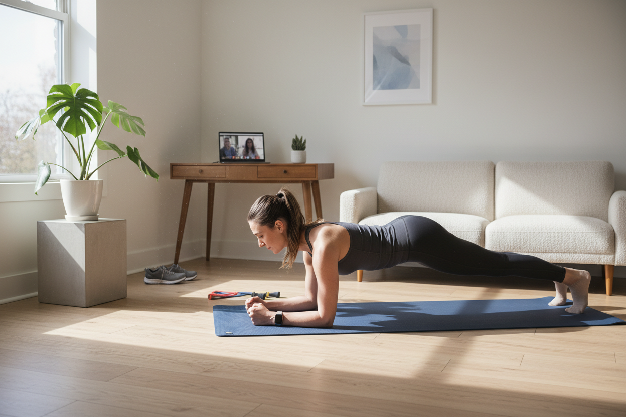 Home workout for busy professionals